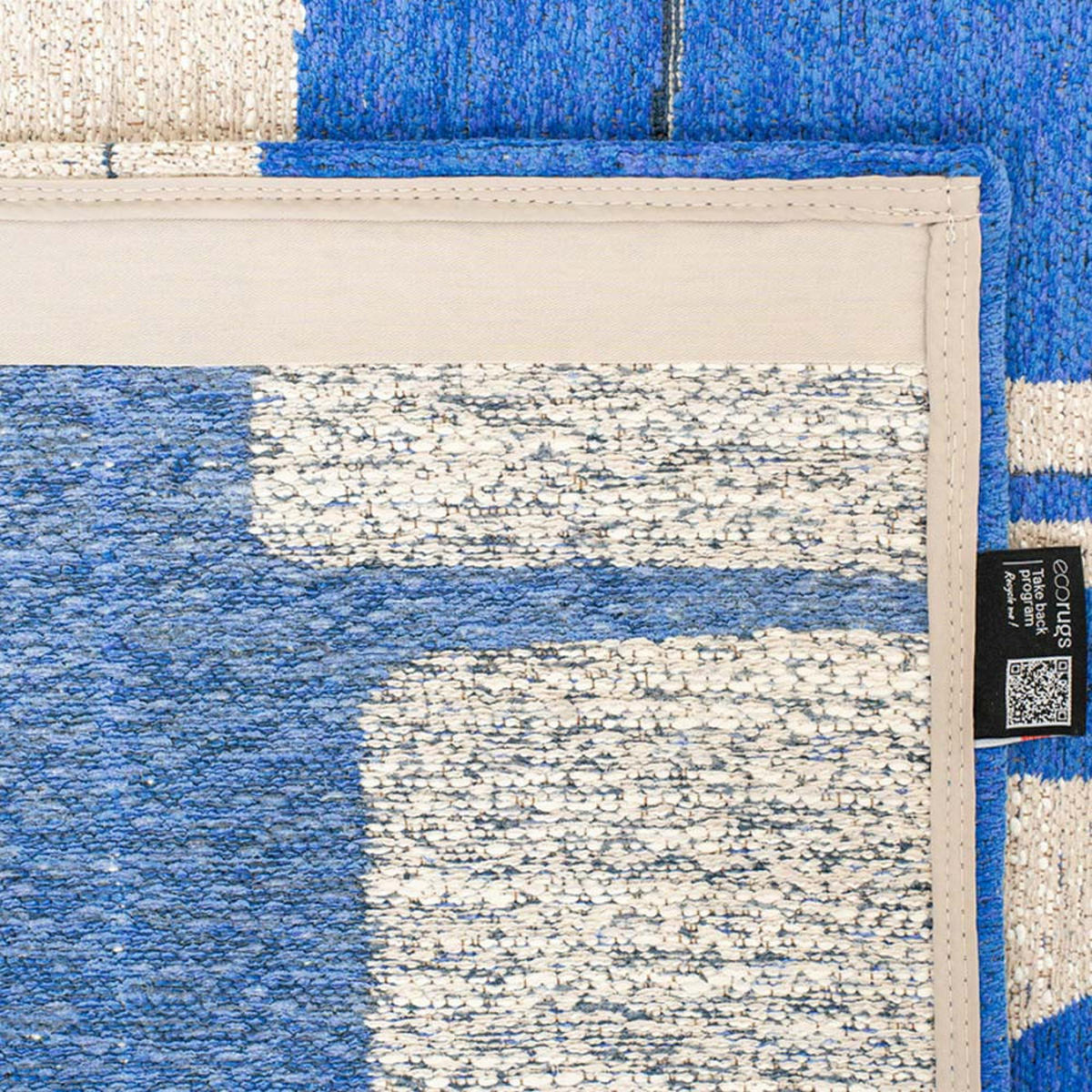 TEPPICH Campanula Craft Papercut 80/250 cm - Blau, Kunststoff/Textil (80/250cm) - Louis De Poortere