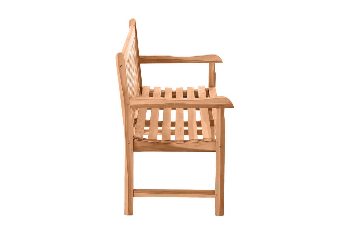 GARTENSITZBANK, 150 cm,Teakholz Teaka 2-Sitzer - Naturfarben, Holz (150/92/63cm) - TPFGarden
