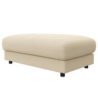 POLSTERHOCKER - Beige/Schwarz, Textil (107/41/77cm) - home24