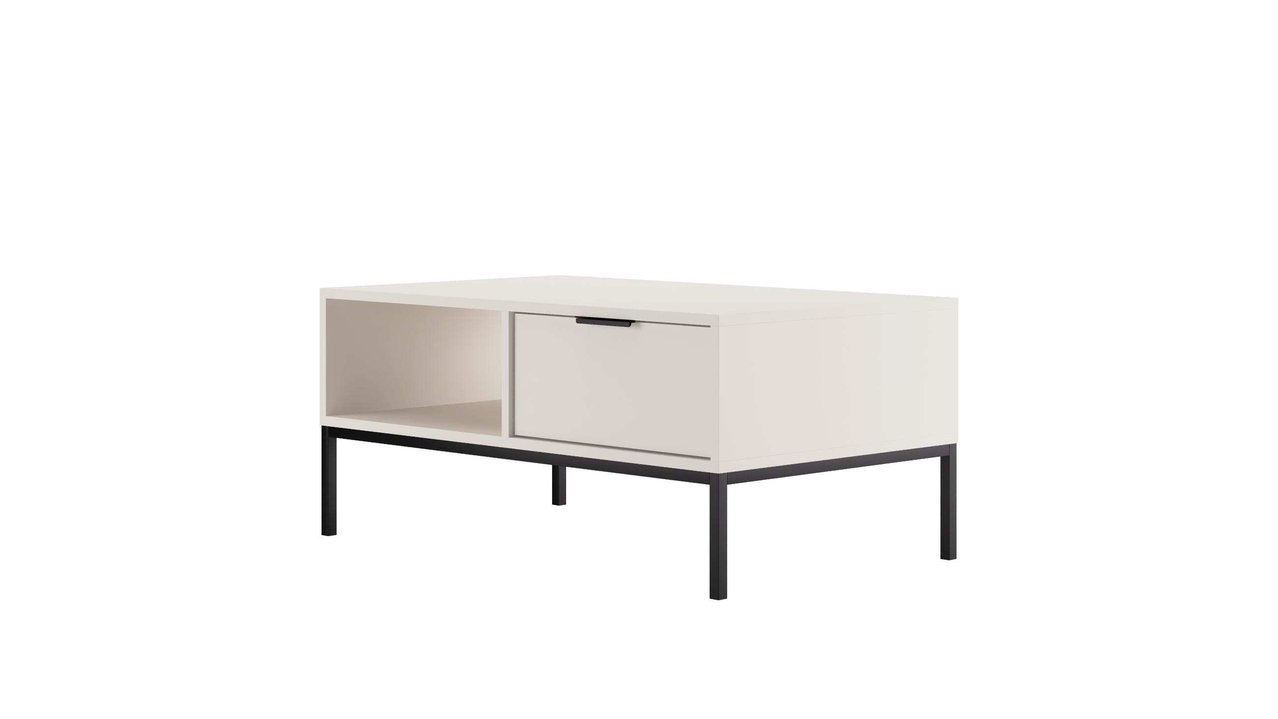 COUCHTISCH Austin II 60/45,4/100 cm - Schwarz/Weiß, Holzwerkstoff (100/60/45cm) - Kocot Kids