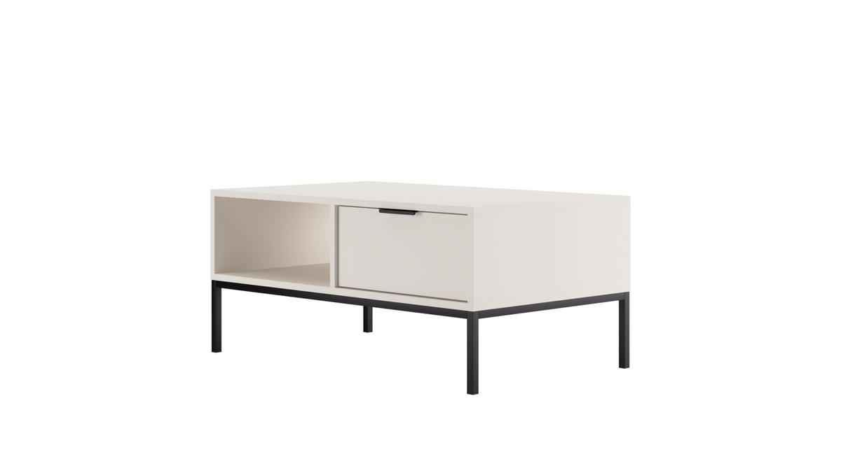 COUCHTISCH Austin II 60/45,4/100 cm - Schwarz/Weiß, Holzwerkstoff (100/60/45cm) - Kocot Kids