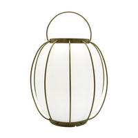 TISCHLAMPE TULUM grau - Grau, Metall (26/26/27cm) - Lumisky