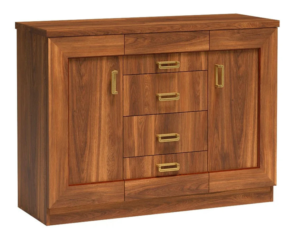 KOMMODE TADEUSZ T-5 - Akaziefarben, Holzwerkstoff (120/90/44cm) - Meblini