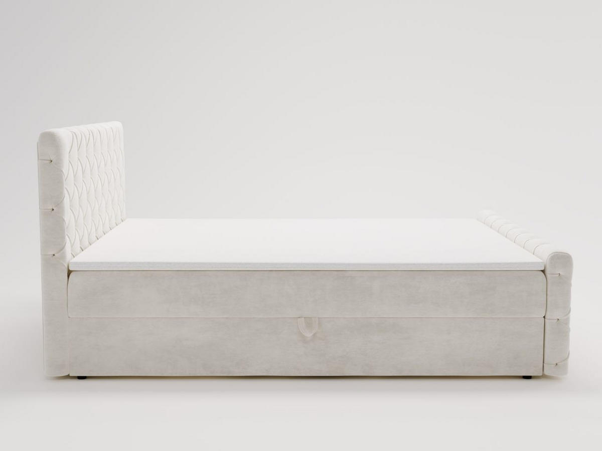 BOXBETT Lunaris 160x200 Creme - Creme, Holz/Textil (160/200cm) - Graingold