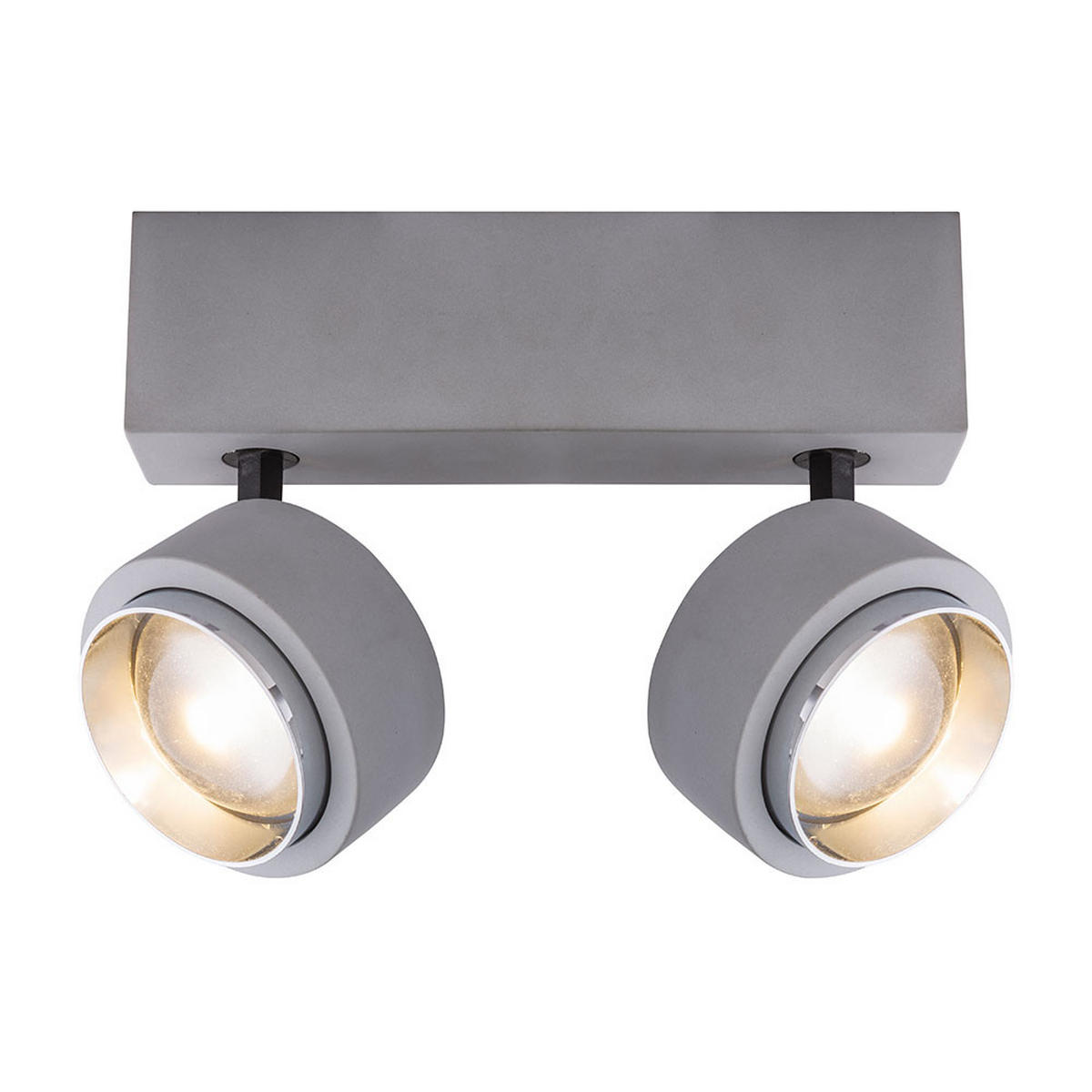 LED DECKENLEUCHTE TIMO Grau Beton - Grau, Metall (24/9.7/15cm) - Globo Lighting