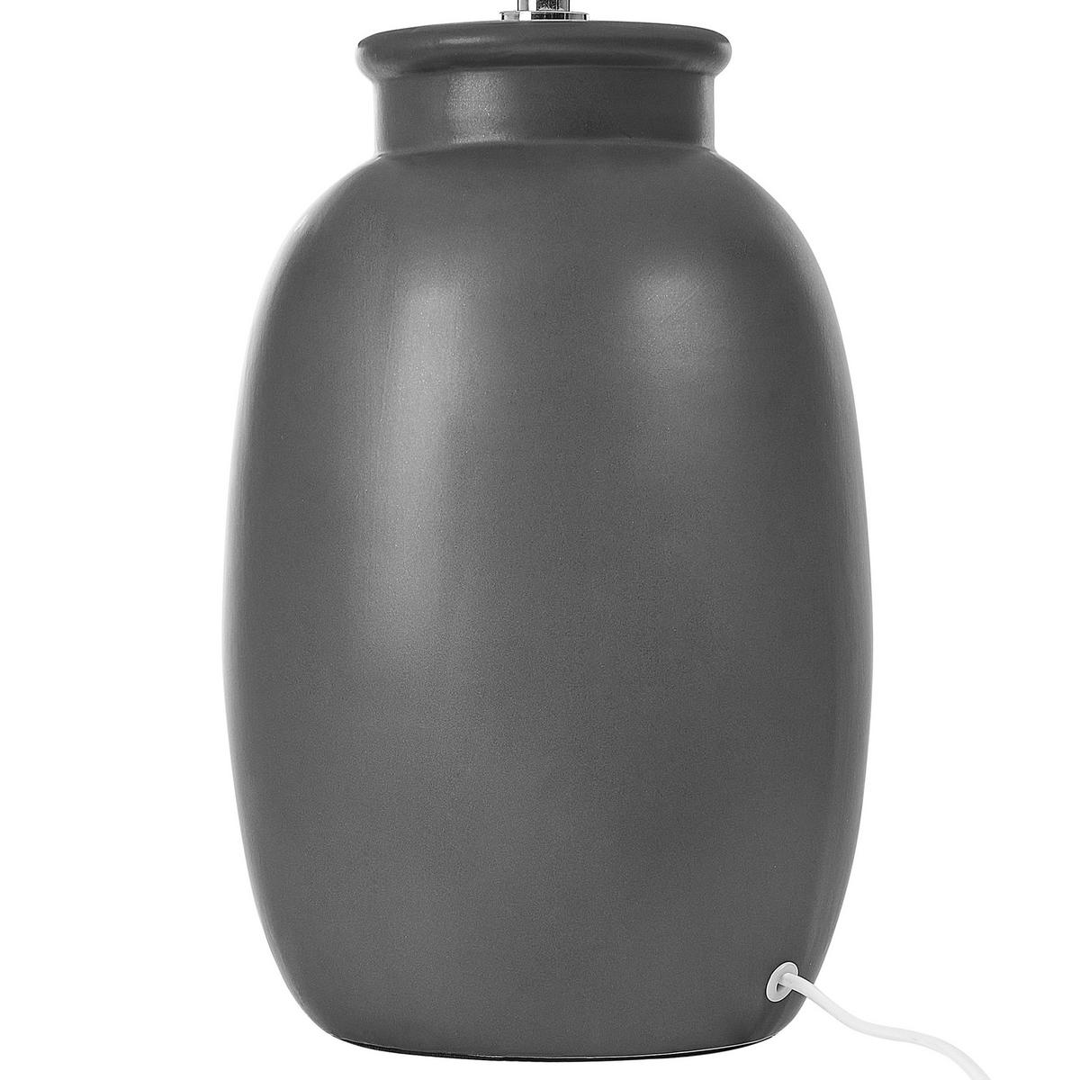 TISCHLAMPE Patillas 40/40/52 cm - Schwarz, Keramik (40/40/52cm) - Beliani