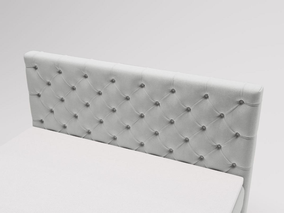 BOXBETT Montego 180x200 Hellgrau - Hellgrau, Holz/Textil (180/200cm) - Graingold