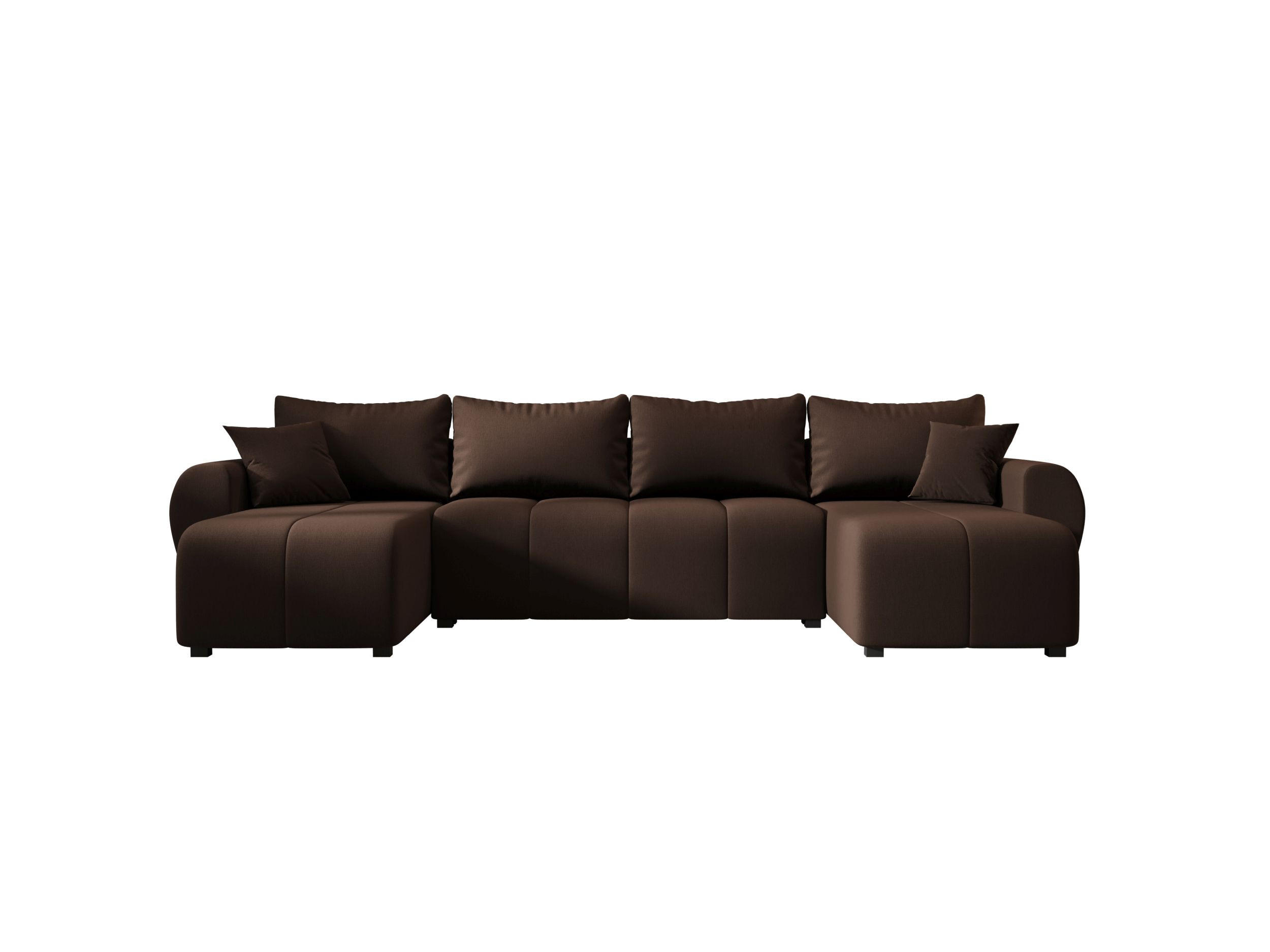 WOHNLANDSCHAFT MOLISA U Cosmic 800 mit Schlaffunktion - Braun, Textil (303/82/208cm) - Bedante