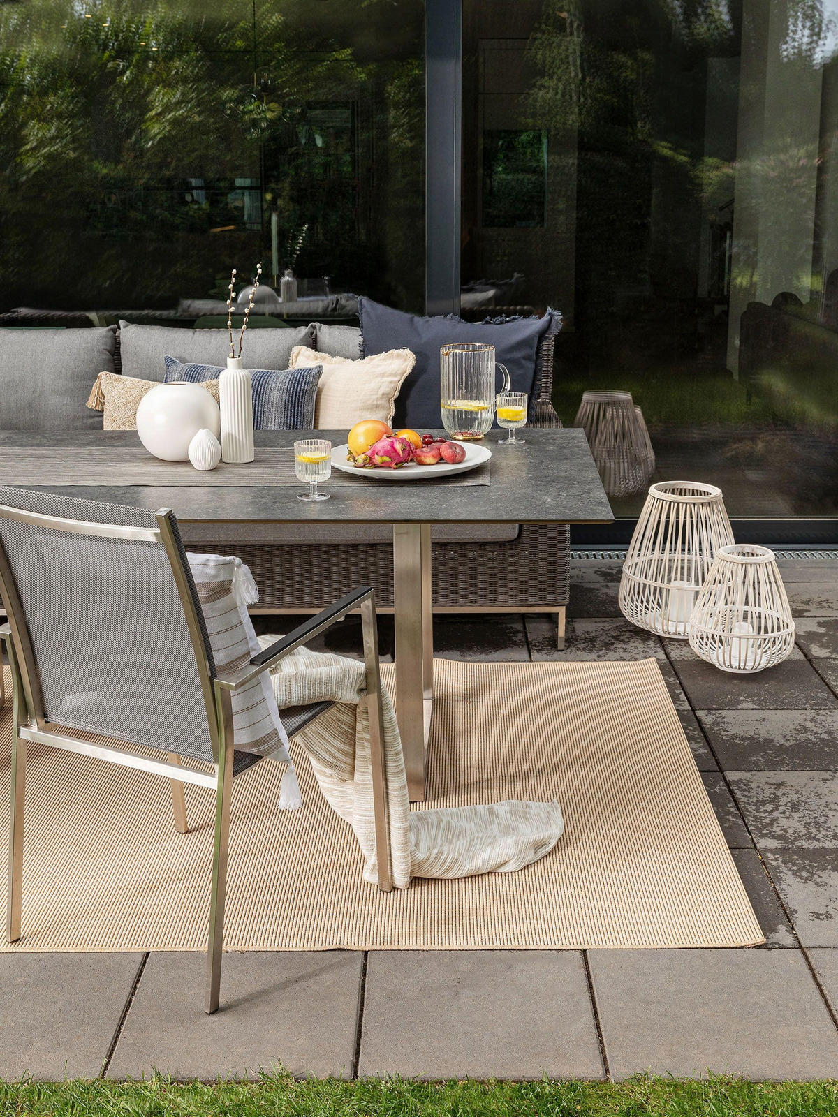 OUTDOORTEPPICH Metro Beige 80x150 cm - Beige, Textil (80/150cm) - benuta Nest