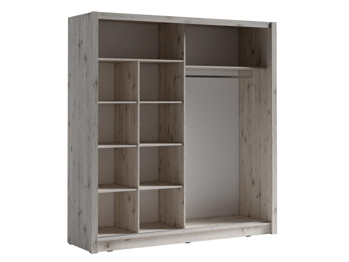 KLEIDERSCHRANK Eiche Wellington 205/215/61,6 - Eichefarben, Holzwerkstoff (205/215/62cm) - RAUMHIRSCH FURNITURE