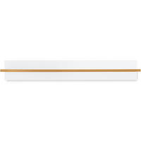 WANDREGAL FRISK Tragfähigkeit 5kg, weiß - Weiß, Holzwerkstoff (100/15/22cm) - KONSIMO®