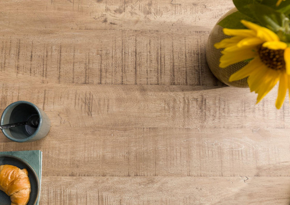 BAUMTISCH Mango 180x90x79 beige lackiert / Mikado-Beine anthrazit matt FREEFORM 5 - Beige/Anthrazit, Holz (180/90/79cm) - Massivmoebel24