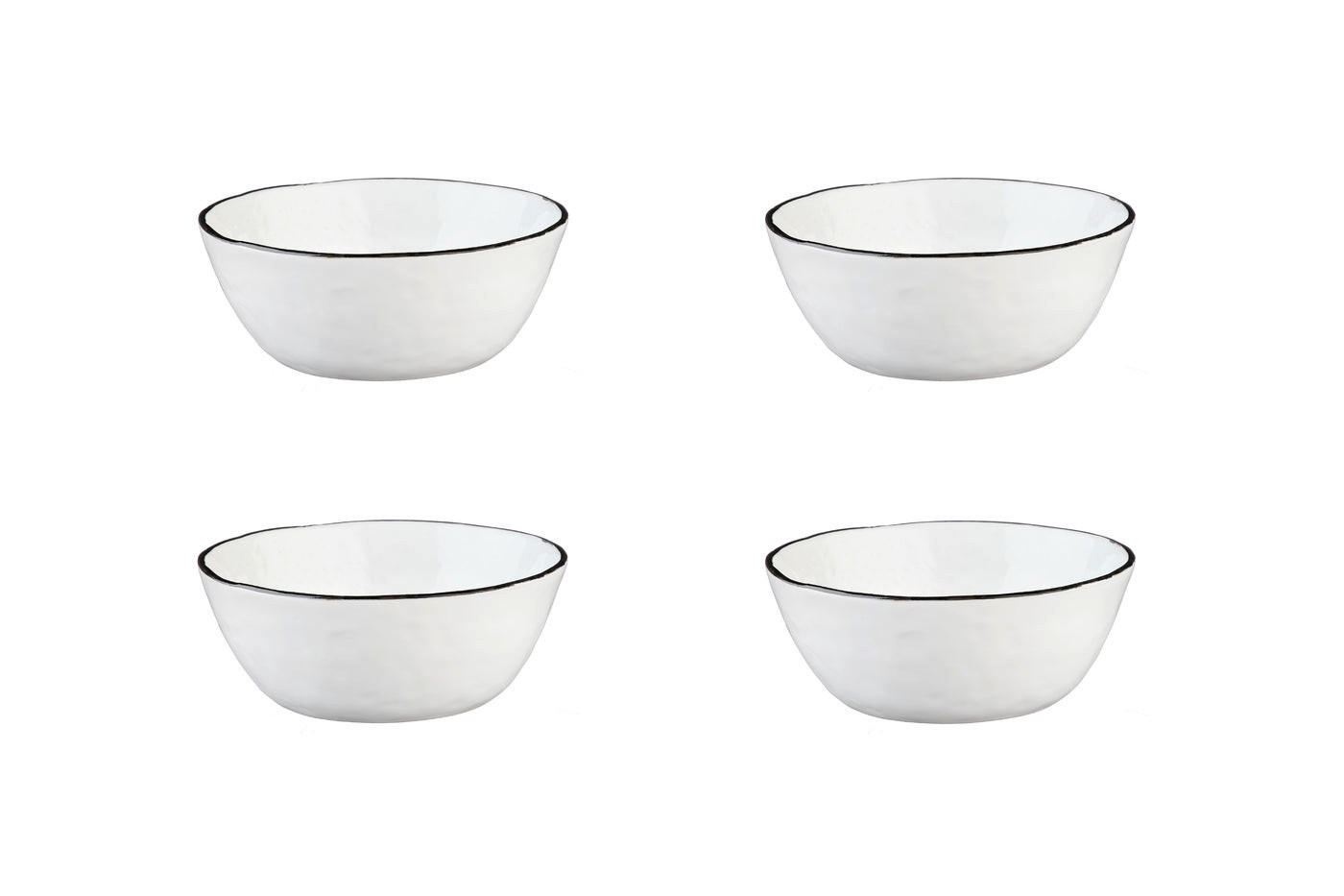 SCHALEN Pure Ø16cm - 4er-Set - Schneeweiß - Weiß, Keramik (16cm) - Björn