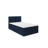 BOXBETT OLAF 100 x 200 Dunkelblau - Dunkelblau, Textil/Metall (100/200cm)