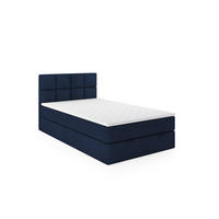 BOXBETT OLAF 100 x 200 Dunkelblau - Dunkelblau, Textil/Metall (100/200cm)