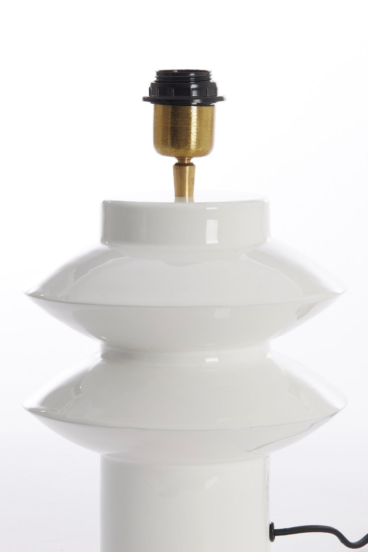 LAMPENFUSS Petch Weiß Ø22/26 cm - Weiß, Metall (22/22/26cm) - Light & Living