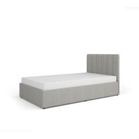 POLSTERBETT Mossa 120X200, Grau, Für Schlafzimmer - Grau, Textil/Metall (120/200cm) - Bettso