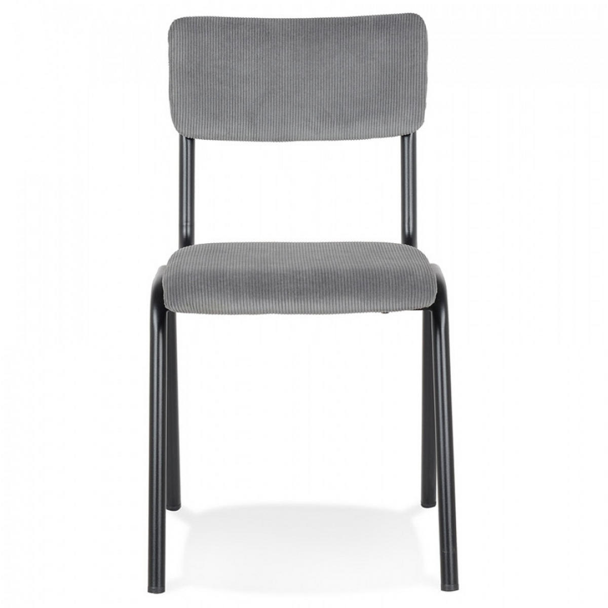 STUHL grau 49.5x83x59cm - Anthrazit/Schwarz, Textil (49.5/83/59cm) - AlterEgo