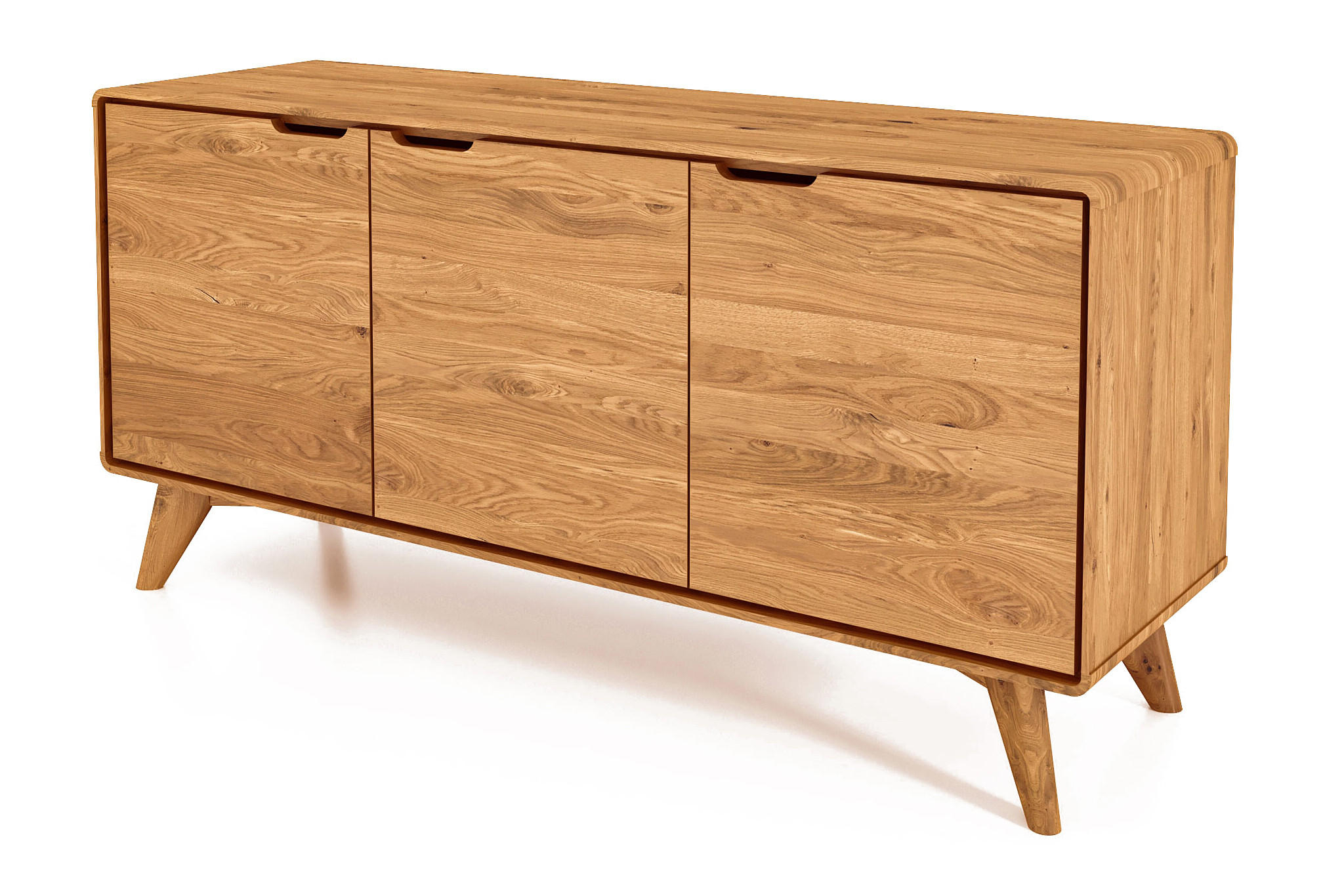 KOMMODE GREG Wildeiche - Wildeiche, Holz (134/63/40cm) - byoak