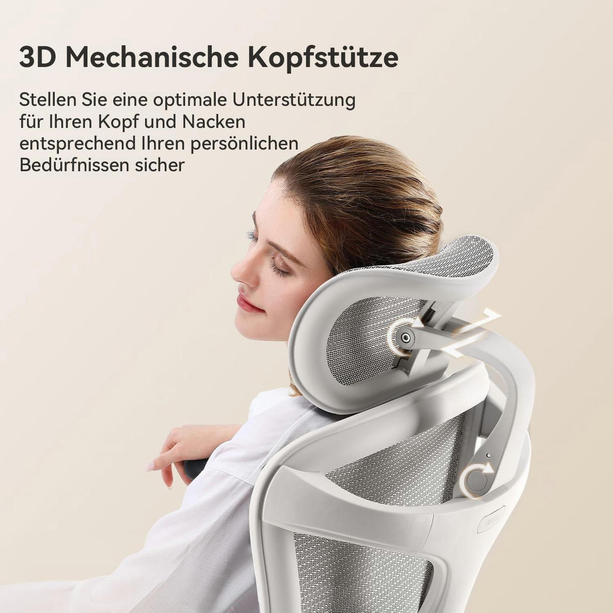 BÜROSTUHL Doro C300 Ergonomisch Weiß - Grau, Textil (75/65/117cm)