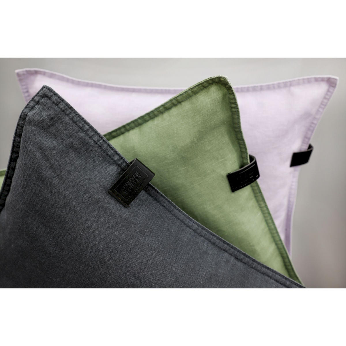 ZIERKISSENHÜLLE PLAY - Anthrazit, Textil (38/38cm) - Schöner Wohnen