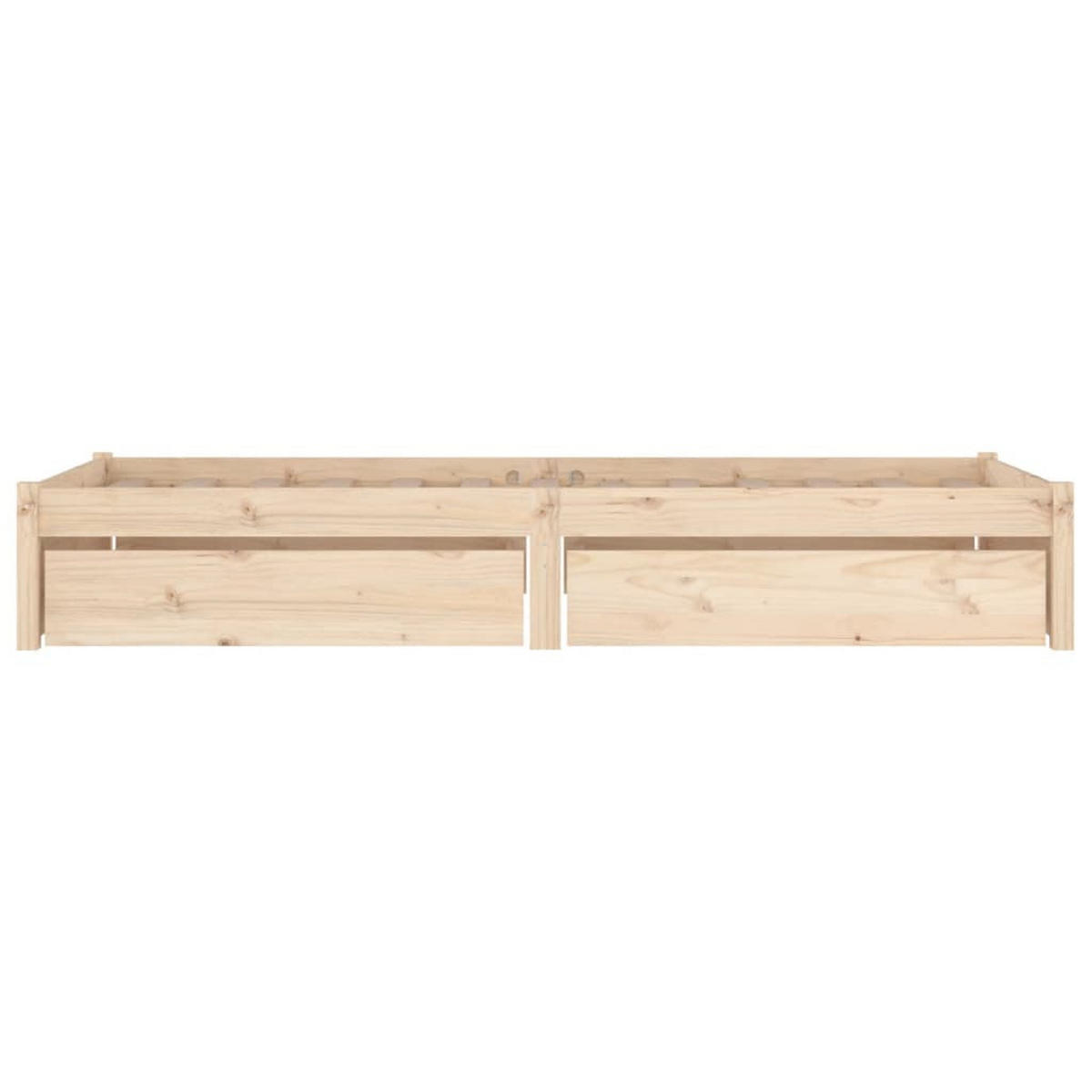 BETT Kirkland 80.5/195.5 cm - Braun, Holz (80/190cm) - Nettlife