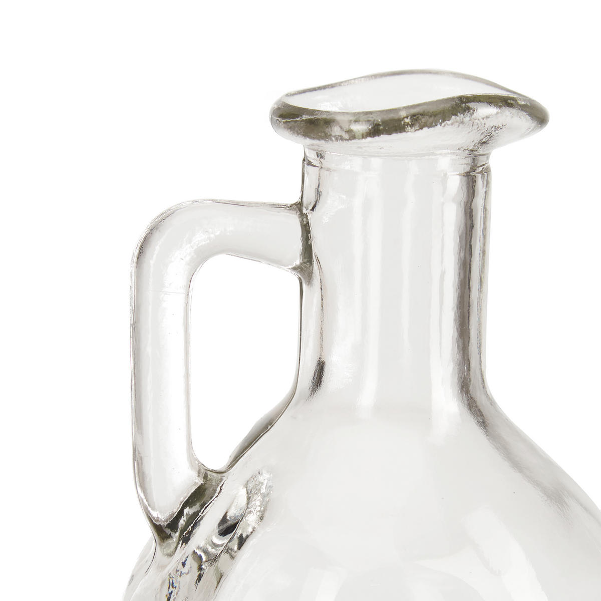 2xESSIGKANNE - Transparent, Glas/Naturmaterialen (7.5/11.5/7.5cm) - Relaxdays