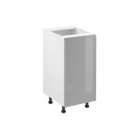 UNTERSCHRANK 40 cm – Velmora D40 P/L Grau/Hochglanz – Grau / Hochglanz / Links - Grau, Holzwerkstoff (40/82/47cm) - ROYAL24_MARKT