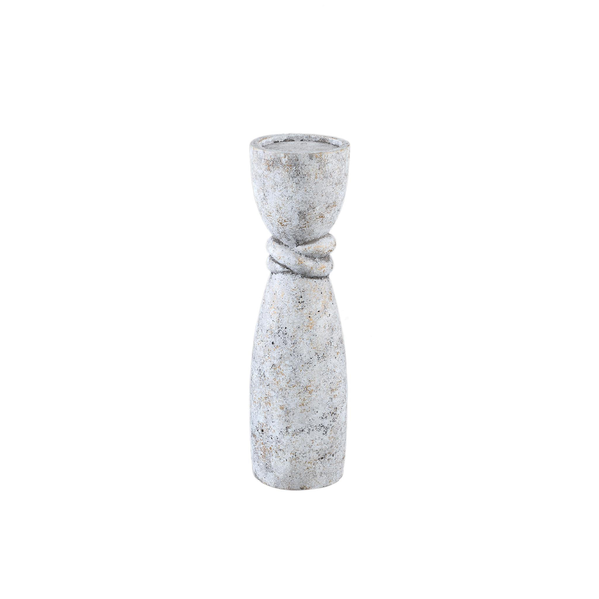 Ptmd Collection Kerzenhalter Grau 11x40x11 cm
