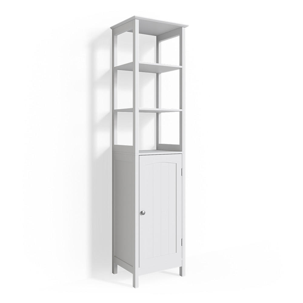 BADSCHRANK Bianco Weiß 40 x 160 cm - Weiß, Holzwerkstoff (40/160/32cm) - Vicco
