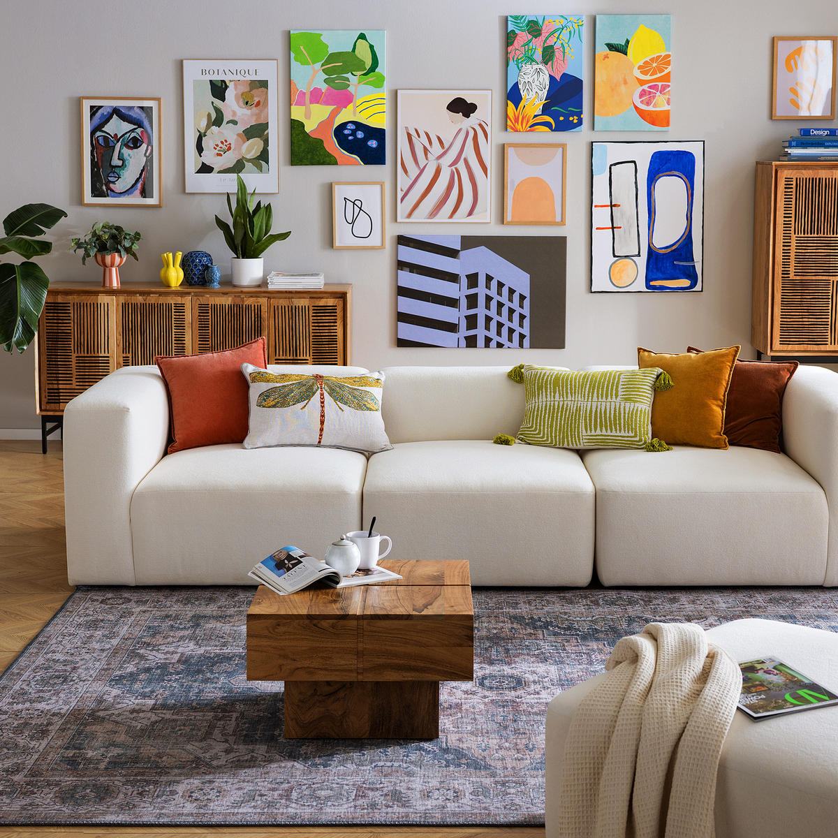 COUCHTISCH - Mango massiv - Akaziefarben, Holz (58/58/35cm) - home24