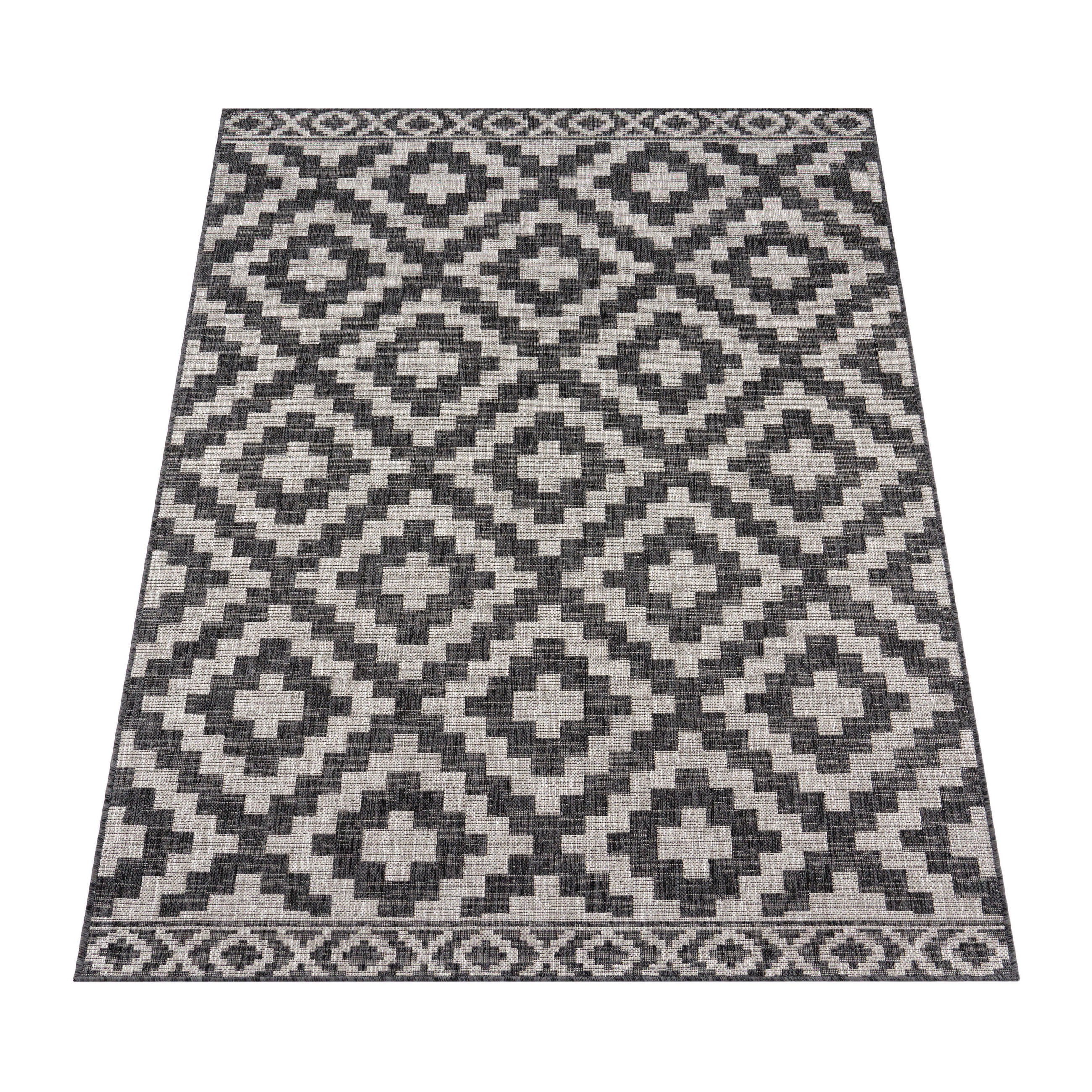 OUTDOORTEPPICH 60/100 cm Modena 222 - Anthrazit, Textil (60/100cm) - Paco Home