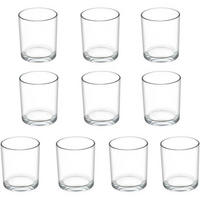 TEELICHTGLÄSER 10 Stück Set 4.5 cm x 6 cm Transparent - Transparent, Glas (6cm)