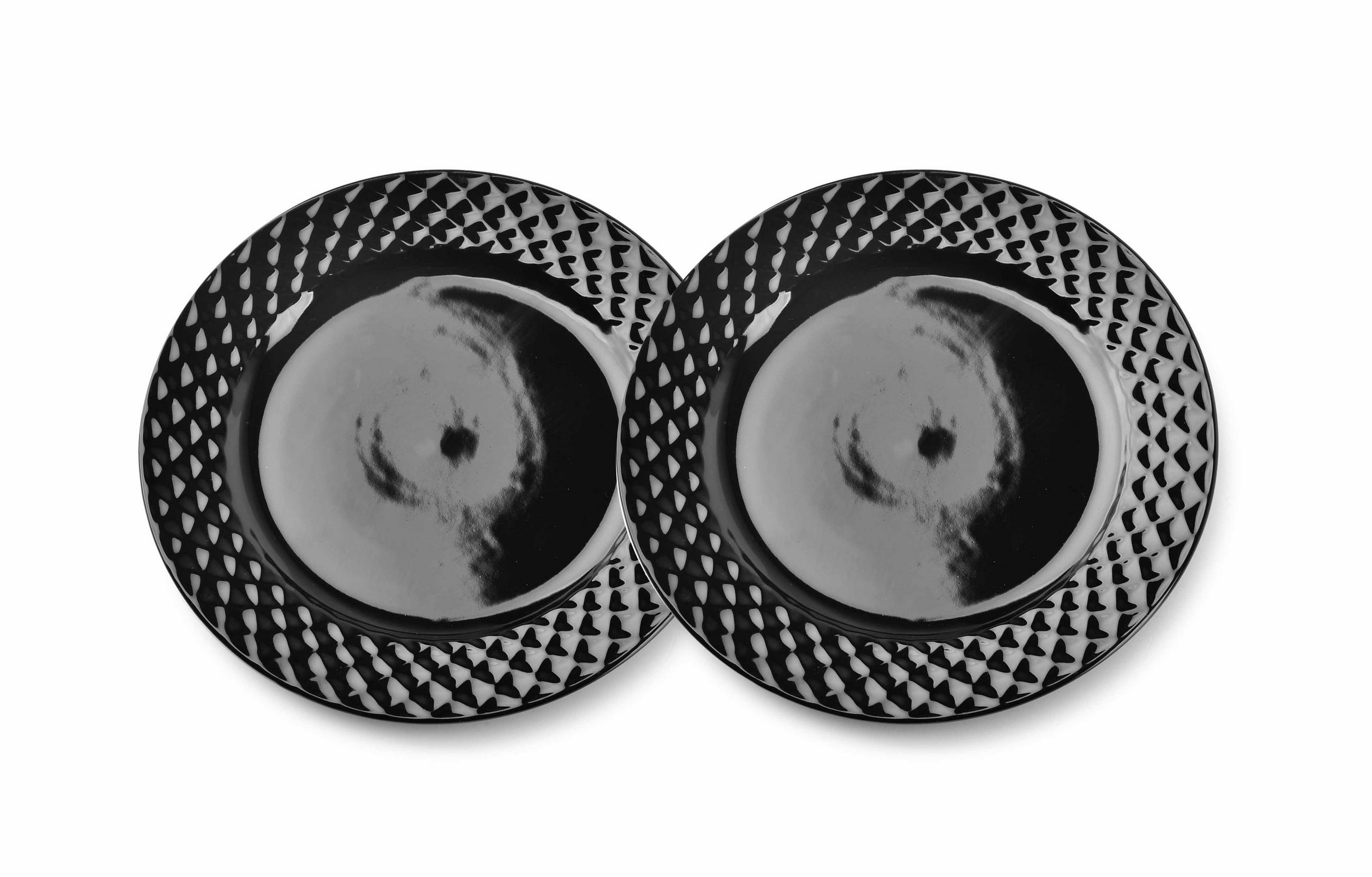 DESSERTTELLER Black Schwarz 20.5/20.5/2 cm Keramik - Schwarz, Keramik (20.5cm) - Mondex
