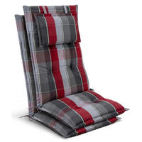 HOCHLEHNER Highlux HL 120x52x7cm Grau-Rot-Hellblau-Kariert (2tlg) - Hellblau, Textil (52/120cm) - Beautissu 