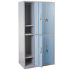 SCHLIESSFACH Blau - Blau, Metall (90/180/50cm) - MCW