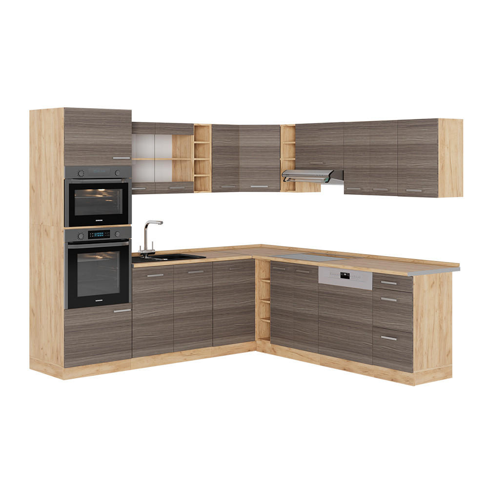 Honigeiche/Grau, Holzwerkstoff (247/81.6/60cm) - Vicco