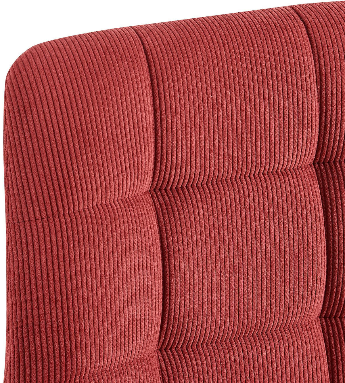 STUHL Cord Bordeauxrot - Bordeaux/Schwarz, Textil/Metall (45/84/55cm) - CLP