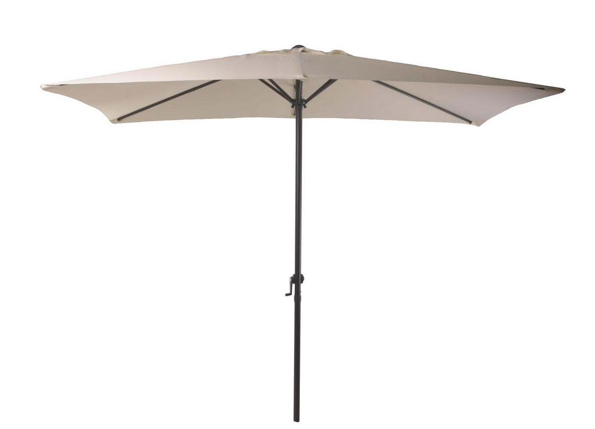 SONNENSCHIRM Lota 250x145cm 6 Streben Anthrazit Gartenschirm - Anthrazit, Kunststoff (145/250cm) - DELUKE