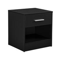 NACHTTISCH Jette - Schwarz, Holzwerkstoff (37/38/30cm) - [en.casa]