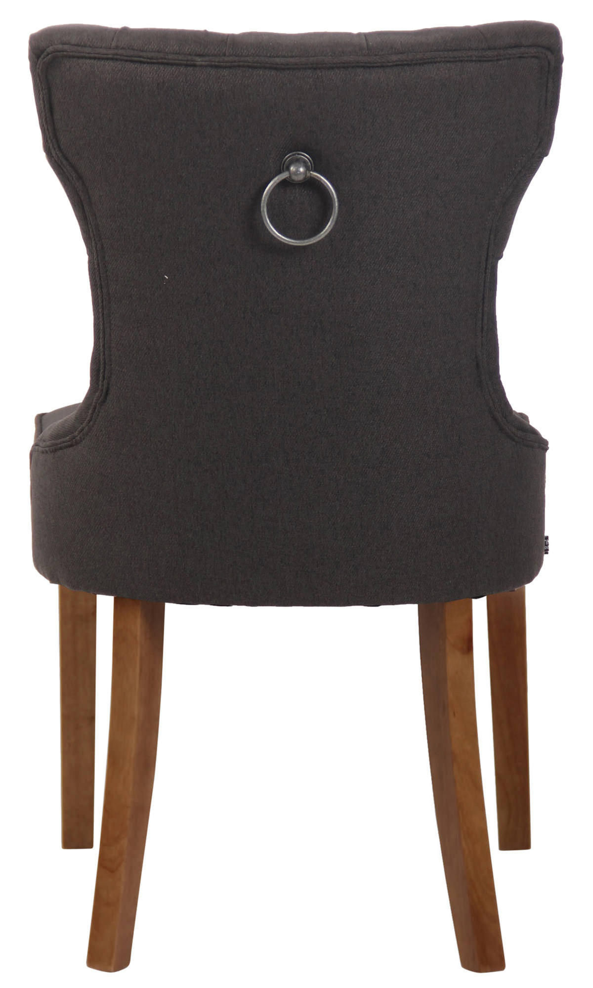 WOHNZIMMERSTUHL Stoff dunkelgrau - Dunkelgrau/Naturfarben, Holz/Textil (51/90/59cm) - CLP