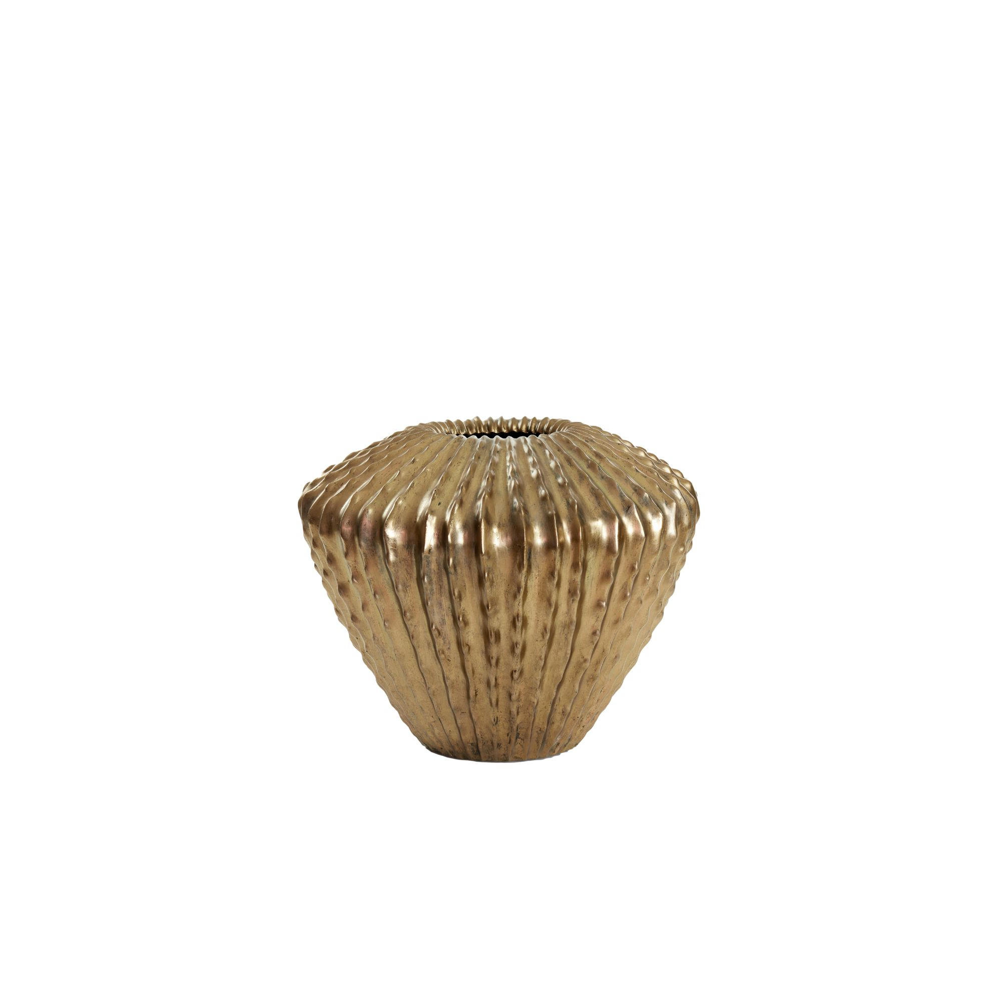 VASE Cacti Gold 55/55/45 cm - Goldfarben, Kunststoff (45cm) - Light & Living