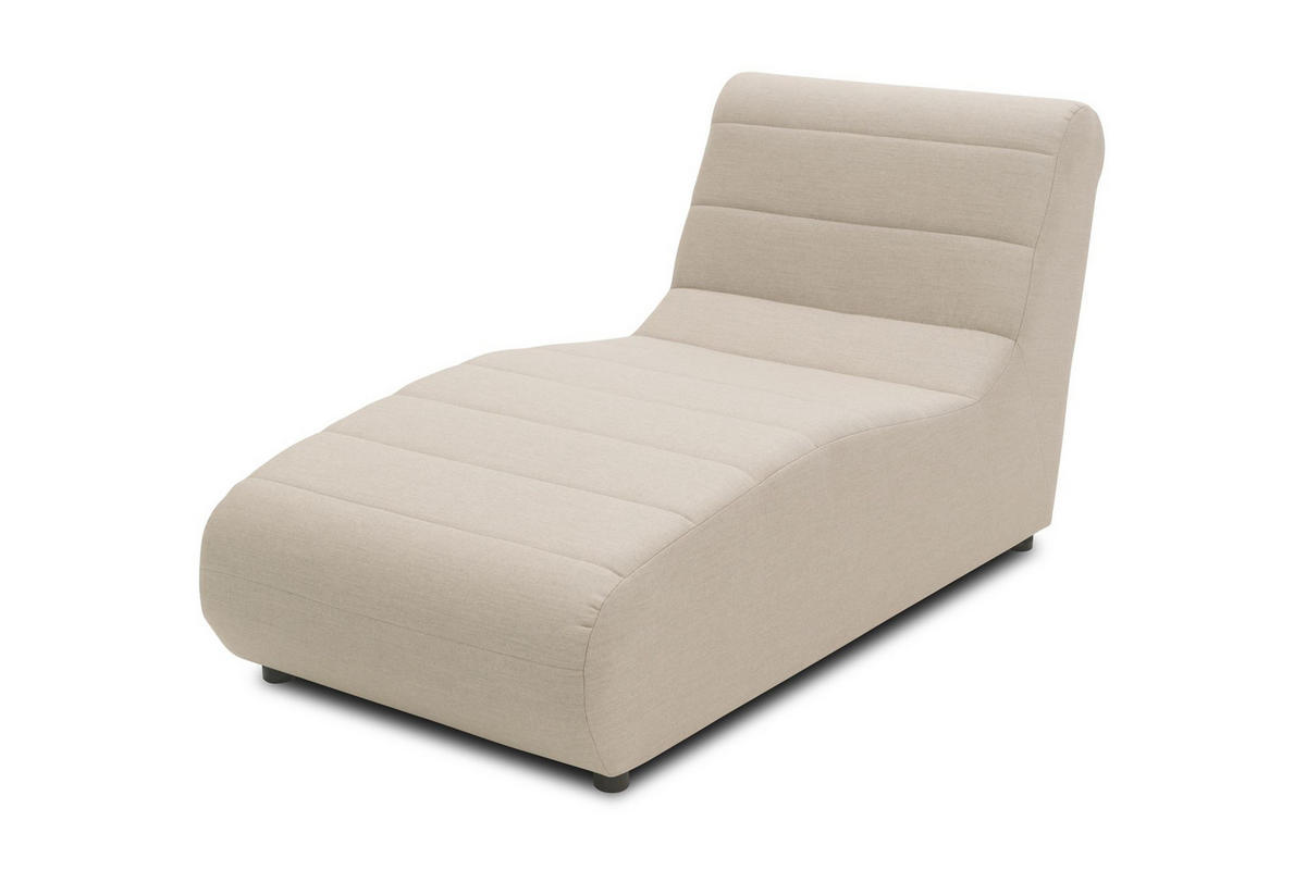 GARTENLOUNGE-LIEGE Boudicca 73x85x169 mit Outdoorbezug in taupe - Taupe, Kunststoff (169/85/73cm) - 58aufmkessel