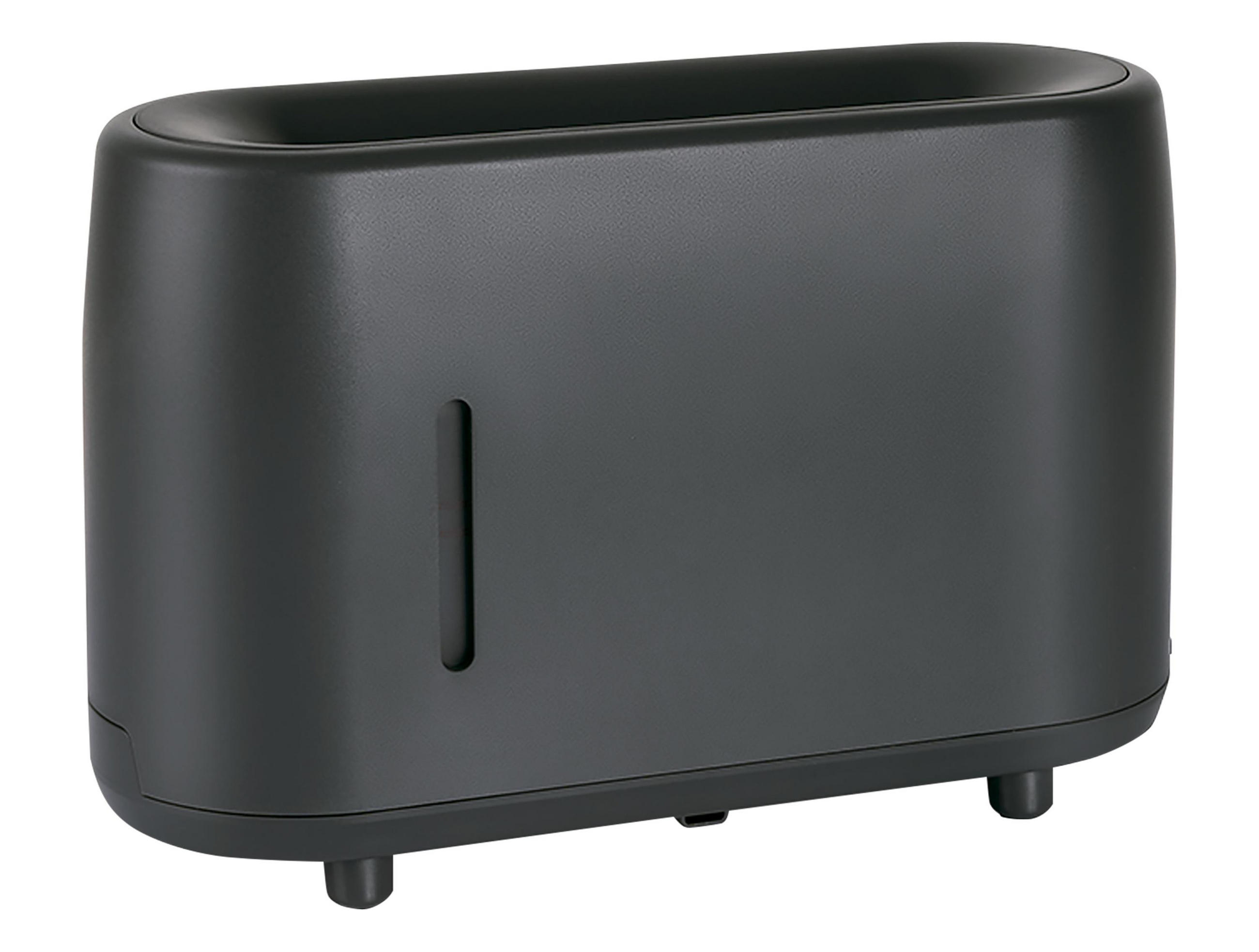 AROMADIFFUSOR Schwarz mit Feuereffekt und 0.24 L-Tank - Schwarz, Kunststoff (20/11/8cm) - Purline