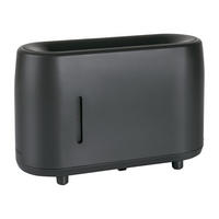 AROMADIFFUSOR Schwarz mit Feuereffekt und 0.24 L-Tank - Schwarz, Kunststoff (20/11/8cm) - Purline