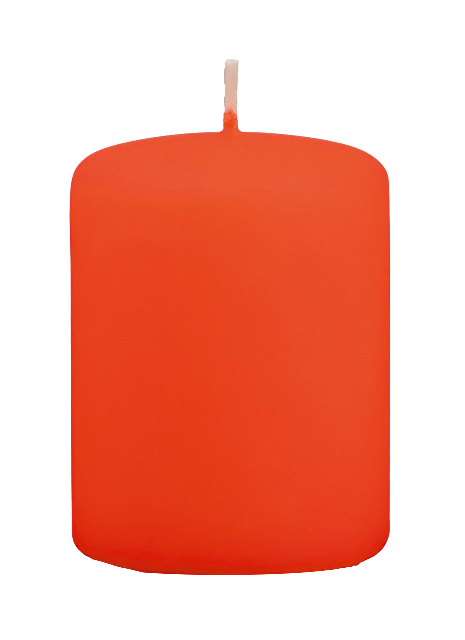 Kopschitz Kerzen Stumpenkerzen Orange 6x8x8 cm