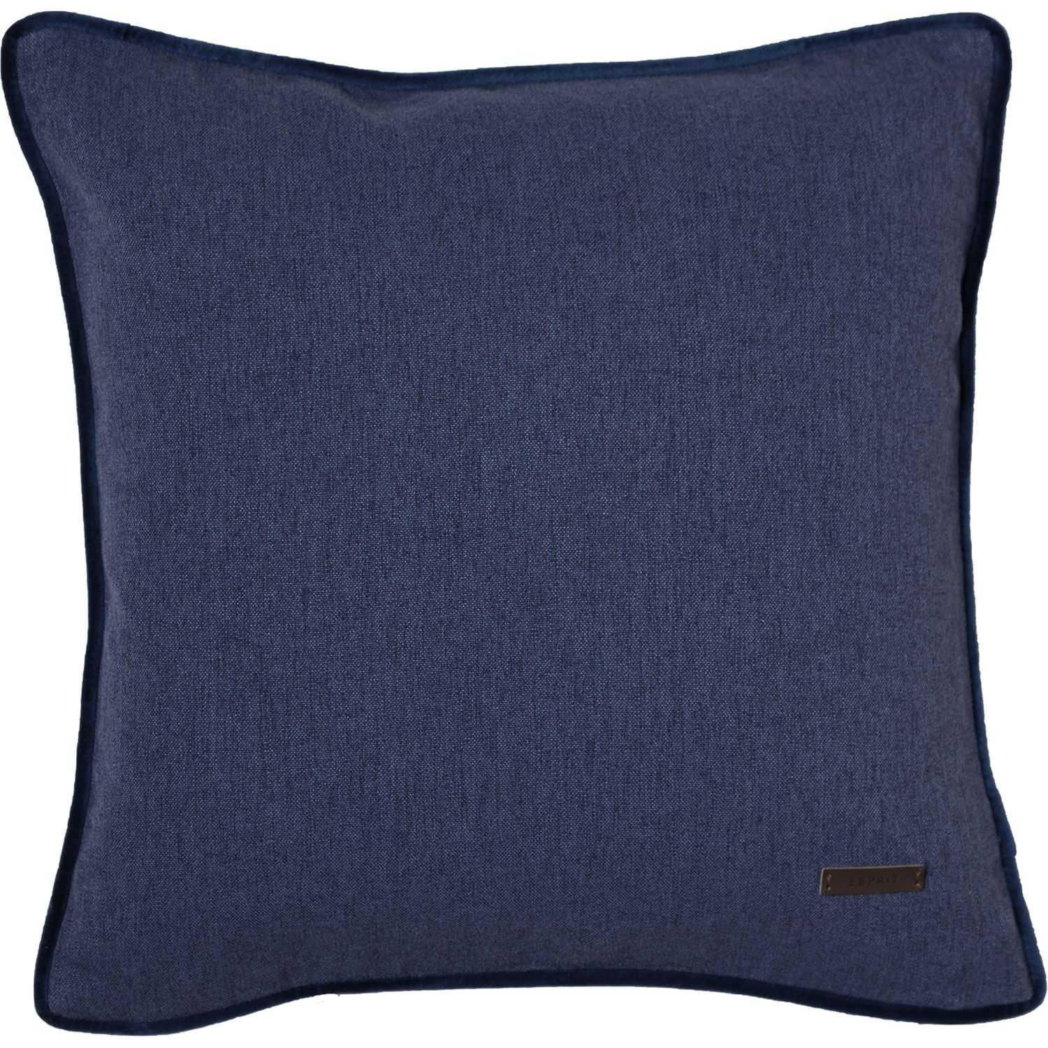 KISSENHÜLLE  - Dunkelblau, Basics, Kunststoff (38/38cm) - Esprit