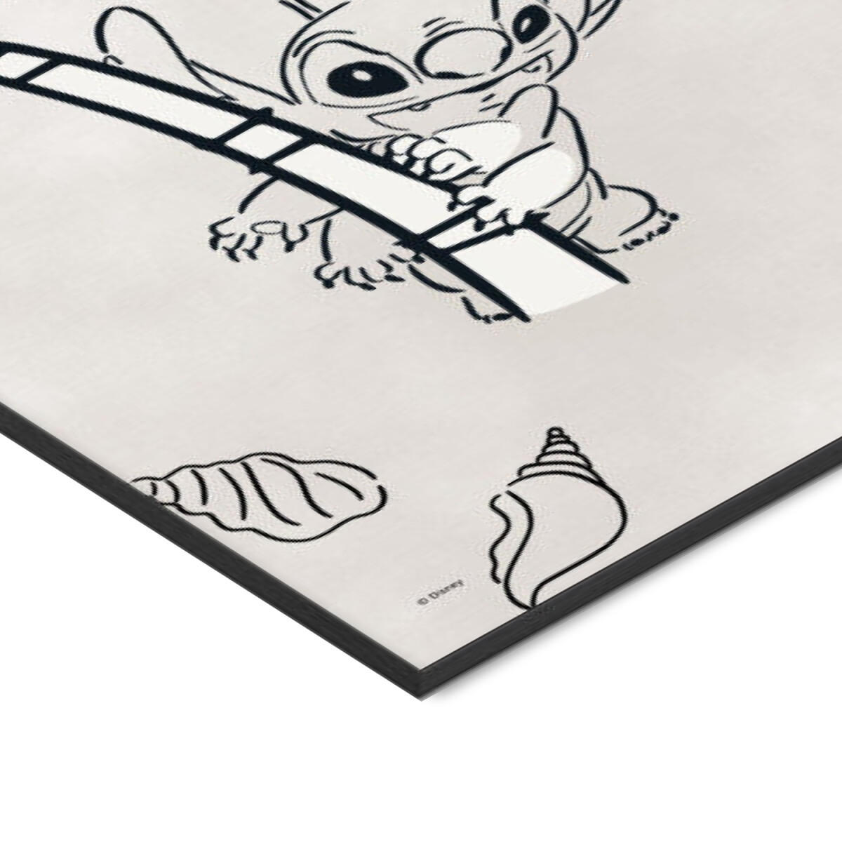 POSTER mit Rahmen Disney - Disney - Stitch - Always Up To Mischief - Beige/Schwarz, Holz/Papier (70/100cm) - Poster&Frame