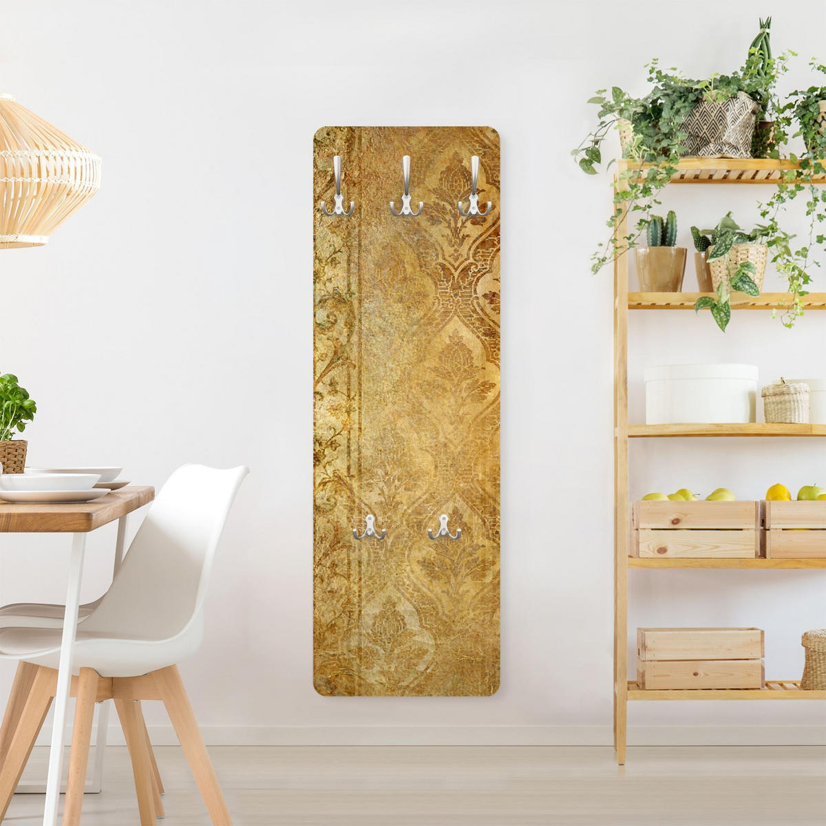 WANDGARDEROBE - The 7 Virtues - Faith 34/105 cm - Goldfarben, Holzwerkstoff (34/105/1.6cm) - Bilderwelten