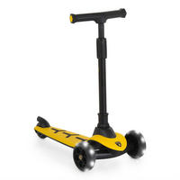 KINDERROLLER Lamborghini Pro gelb PU-Räder ABEC-7 LED Hinterradbremse bis 50 kg - Gelb, Metall (64/32/66cm) - Moni